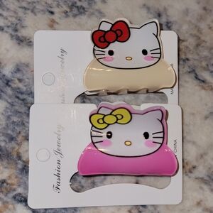 Hello Kitty Style Claw Clip Set